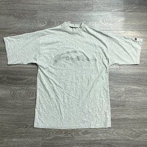 Vintage Y2K Fubu Embroidered Chenille Gray T-Shirt Sz. L